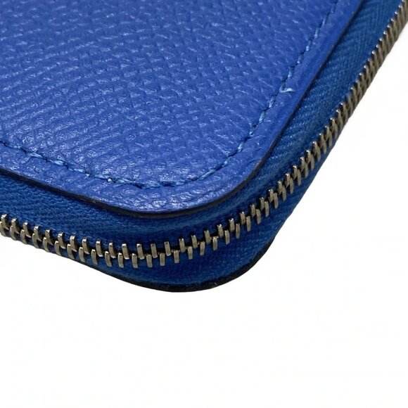 Auth HERMES Azap Long Silkin - Bleu Zellige Veau Epsom C Long Wallet - Picture 6 of 11
